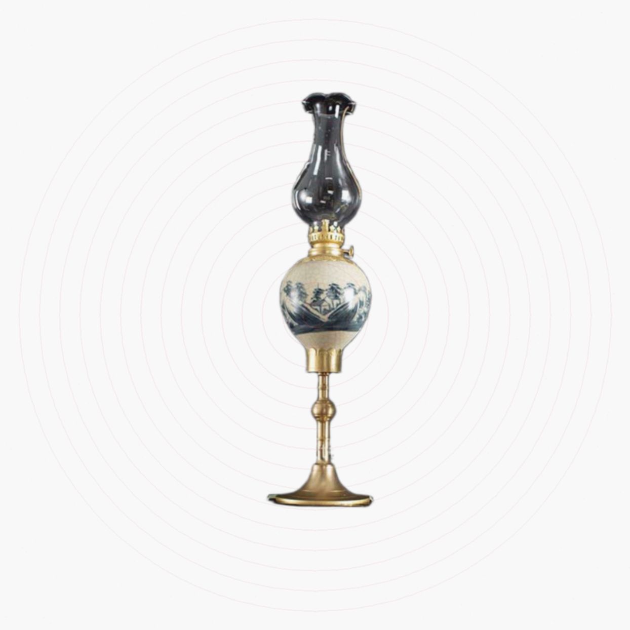 Đèn dầu bàn thờ quả lê cao 36cm đèn thờ phong thủy tài lộc 