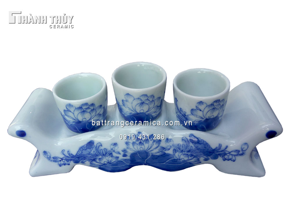 Kỷ ngai 3 men Lam cao cấp Quà tặng độc đáo Giá tốt
