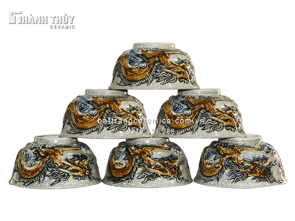 Bát thờ men rạn đắp Rồng cao cấp Quà tặng sang trọng Giá tốt Bát thờ men rạn đắp Rồng cao cấp Quà tặng sang trọng Giá tốt
