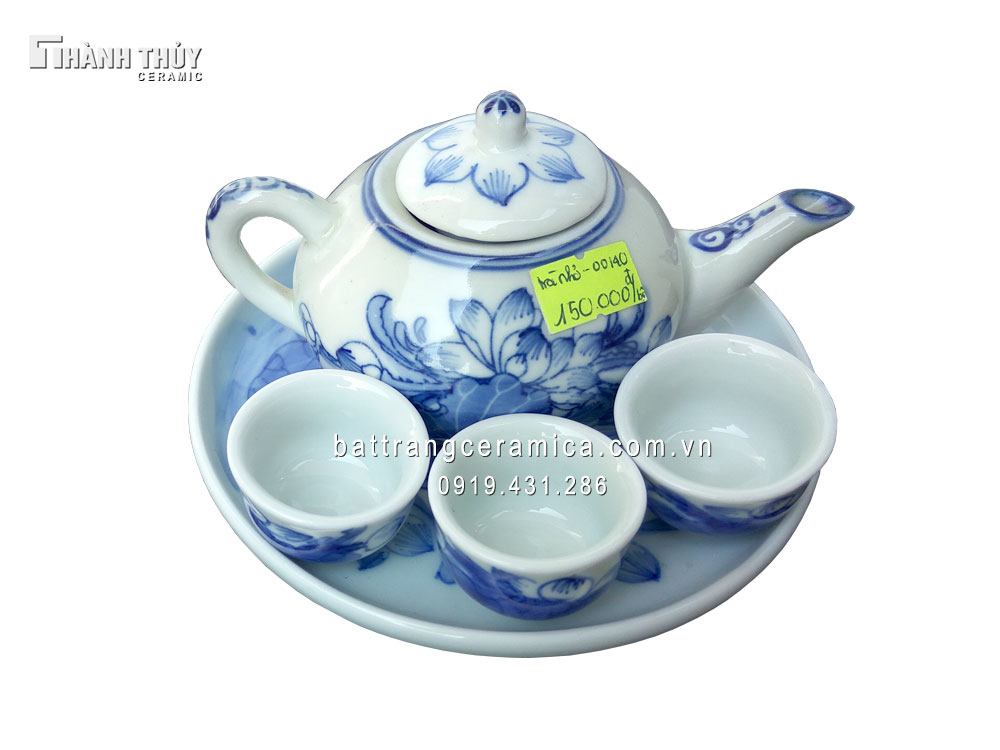 Bộ ấm chén thờ cao cấp quà tặng sứ Bát Tràng uy tín giá tốt