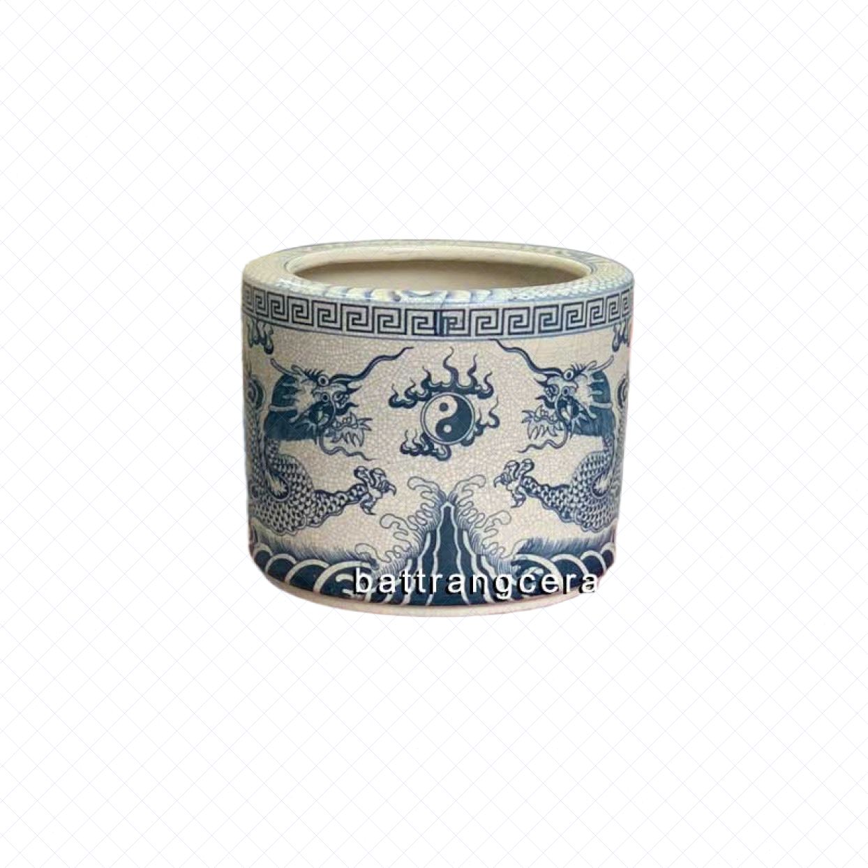 Bát hương men rạn 20cm cao cấp phong thủy tặng gia chủ 