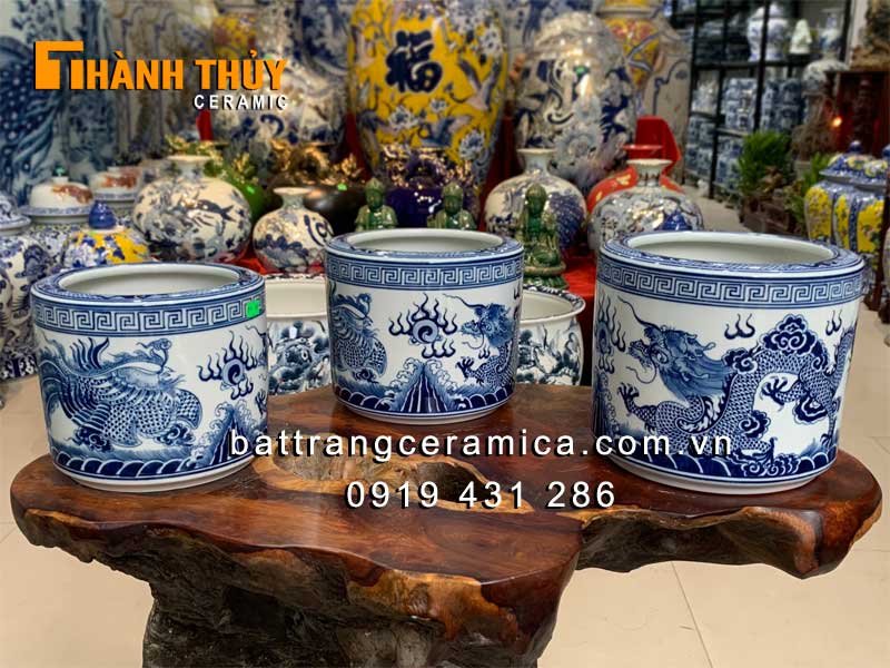 Bát hương Rồng Phượng 18cm Phong thủy may mắn đẹp