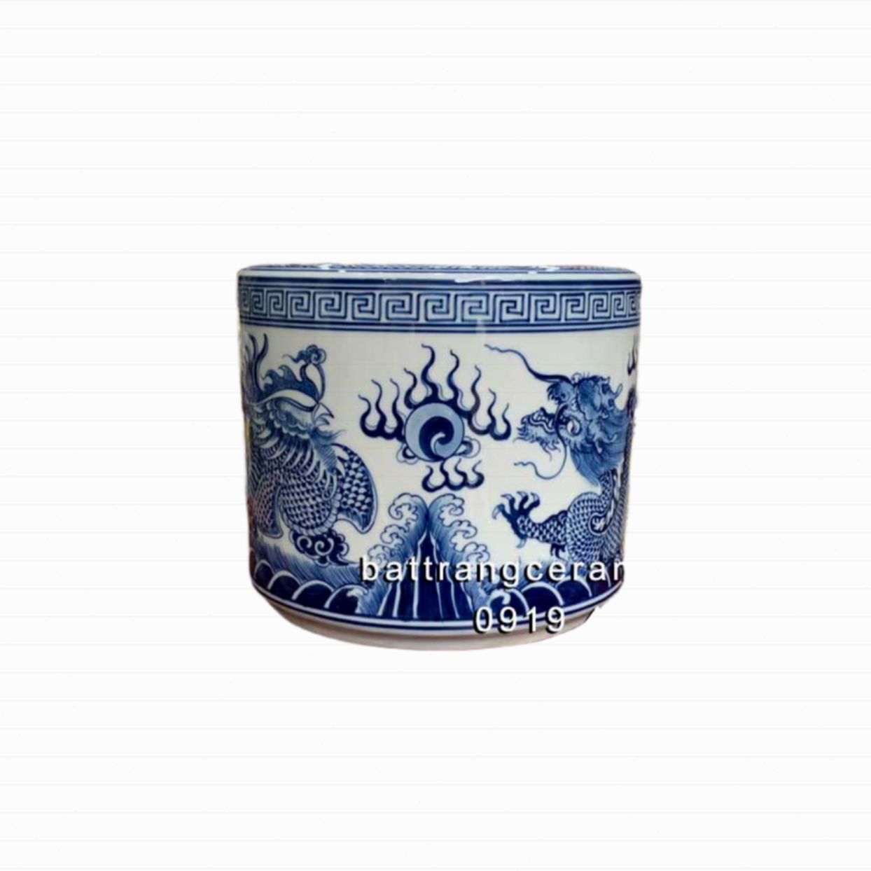 Bát hương Rồng Phượng 18cm Phong thủy may mắn đẹp 