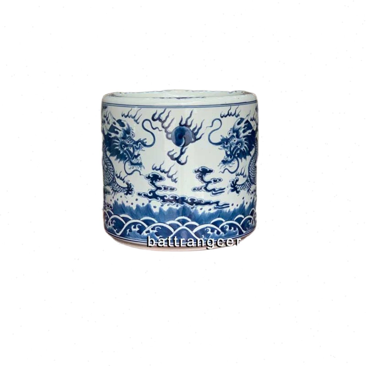 Bát hương Bát Tràng rồng phú quý 18cm cao cấp đẹp thờ cúng 