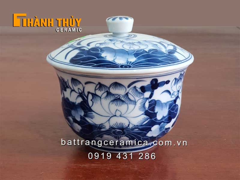 Bộ đồ thờ Bát Tràng men Lam cao cấp Phú quý 04 - sang trọng ý nghĩa