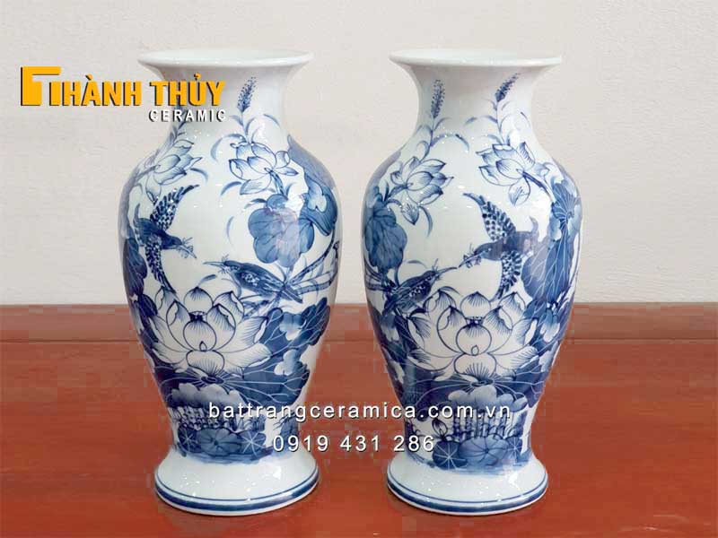 Bộ thờ gia tiên Bát Tràng Phú Quý 10 sứ cao cấp Món quà tâm linh