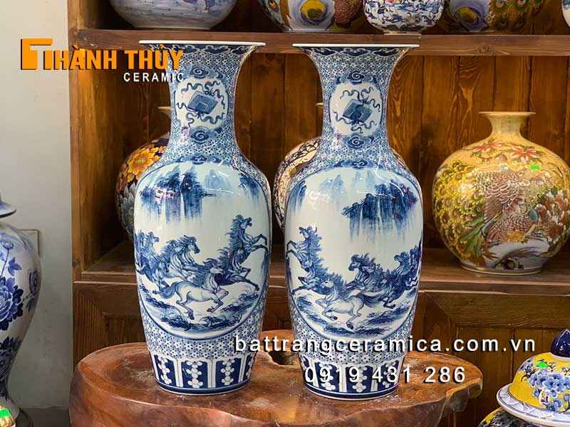 Tiểu lộc bình mã đáo 60cm phong thủy tài lộc may mắn