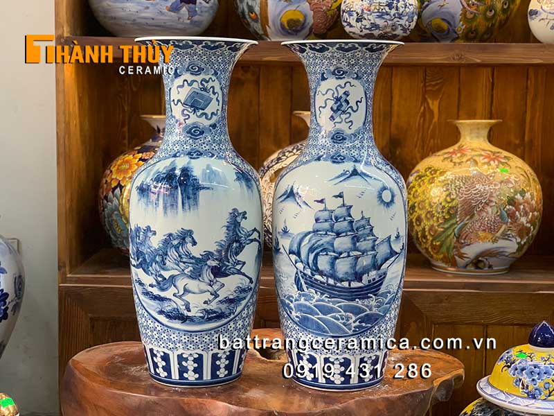 Tiểu lộc bình mã đáo 60cm phong thủy tài lộc may mắn