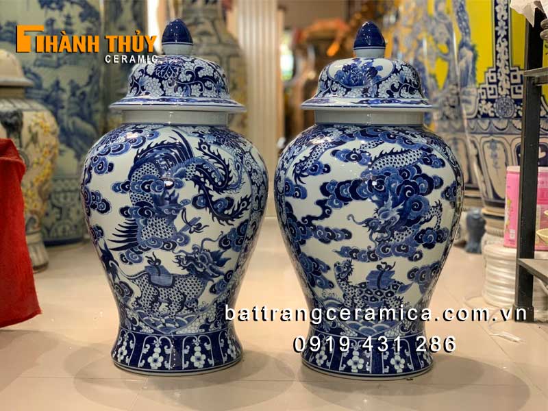 Chóe tứ linh Bát Tràng 55cm sứ cao cấp phong thủy đẹp bán chạy