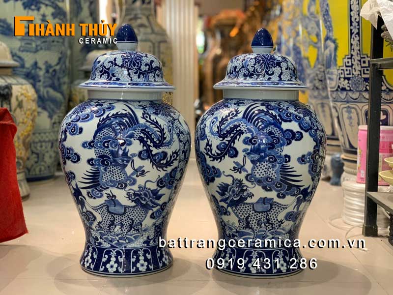 Chóe tứ linh Bát Tràng 55cm sứ cao cấp phong thủy đẹp bán chạy
