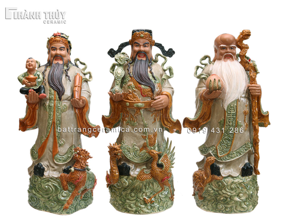 Tượng Phúc Lộc Thọ Tứ Linh cao 86cm phong thủy may mắn bán chạy Tượng Phúc Lộc Thọ Tứ Linh cao 86cm phong thủy may mắn bán chạy