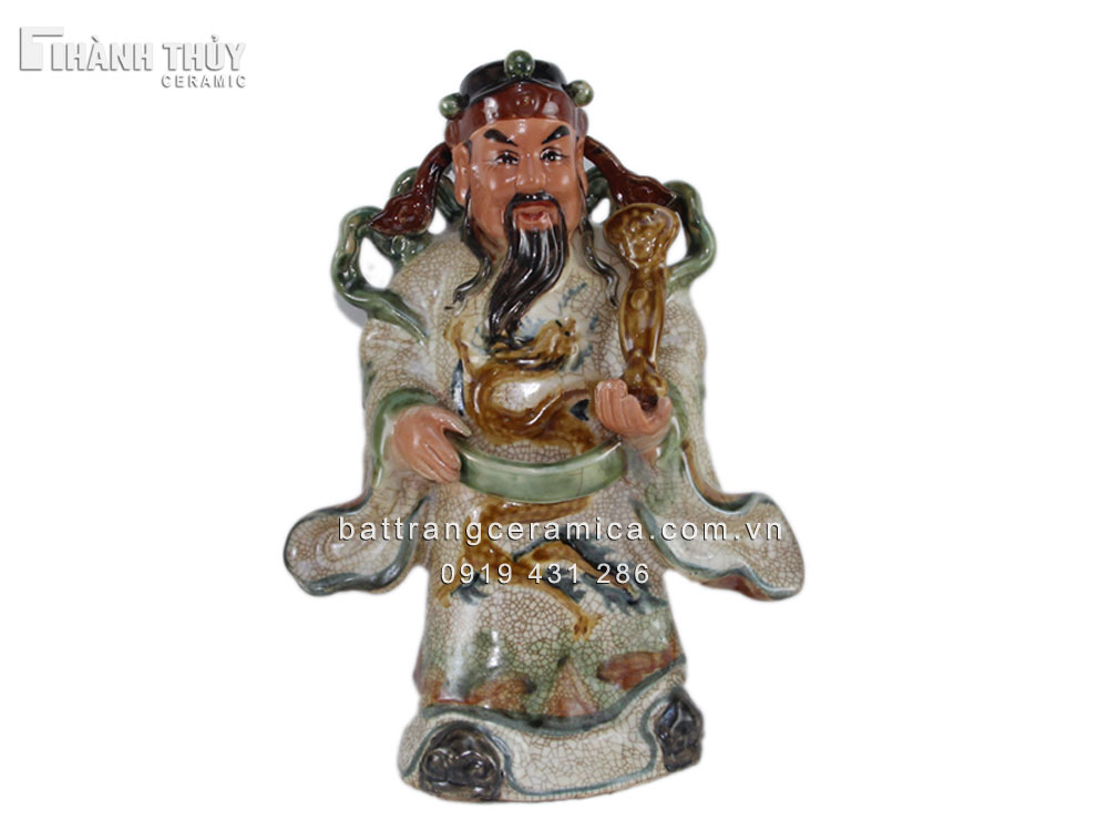 Tượng Phúc Lộc Thọ 32cm chuẩn kỹ thuật may mắn tài lộc