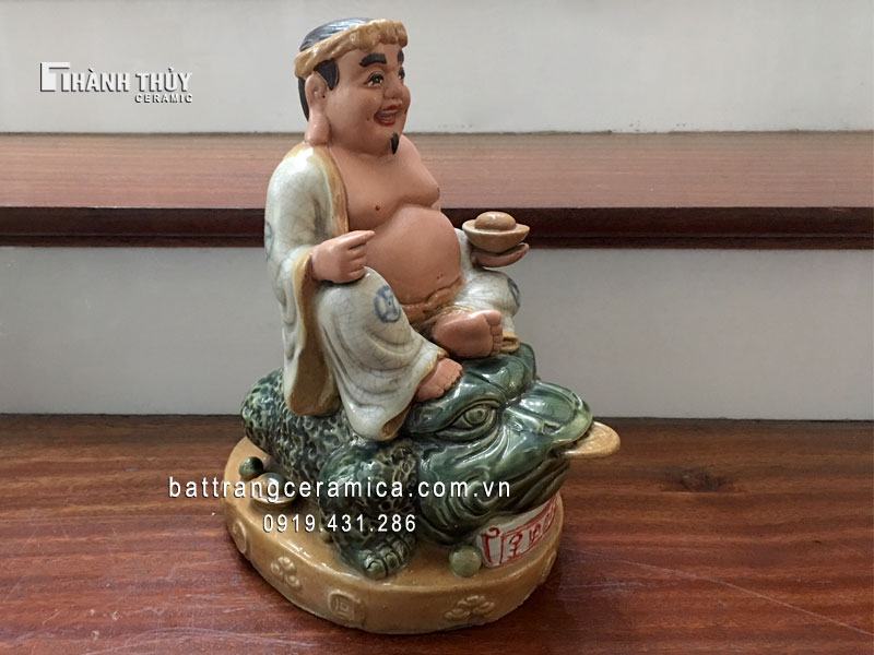 Tượng Thần Tài Thổ Địa Bát Tràng 28cm Phú Quý Tài Lộc