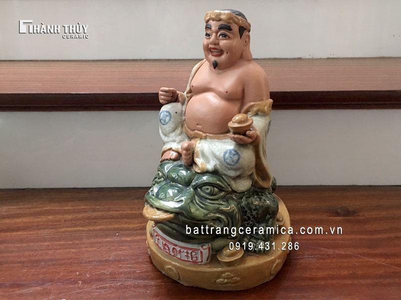 Tượng Thần Tài Thổ Địa Bát Tràng 28cm Phú Quý Tài Lộc