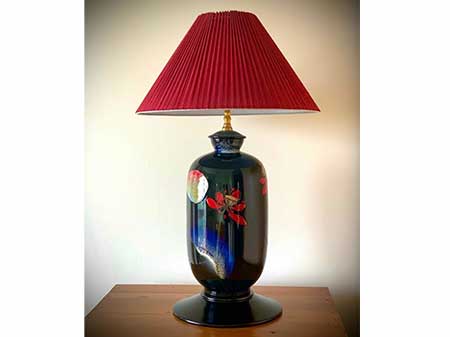 Đèn ngủ gốm sứ hoa sen hiện đại cao cấp phòng khách giá tốt 