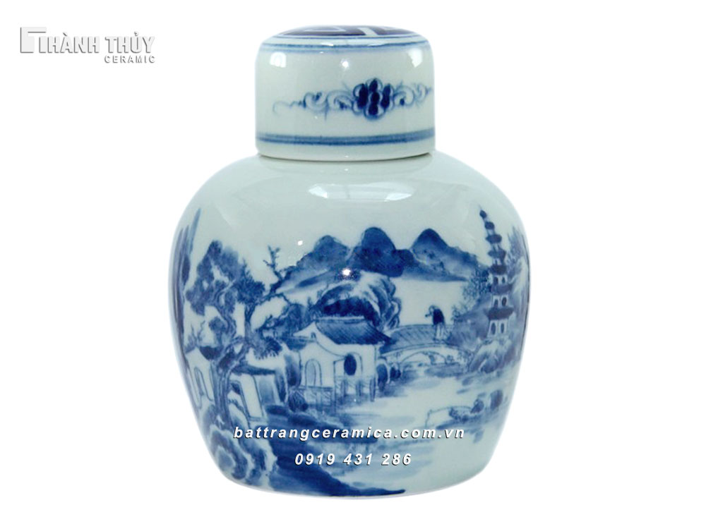 Lọ chè cảnh Sơn Thủy 200g Quà tặng độc đáo Chất lượng cao Giao hàng nhanh 