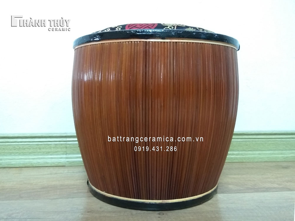 Bao ủ ấm tích Bát Tràng 15l bọc gấm sang trọng quà tặng ý nghĩa Bao ủ ấm tích Bát Tràng 15l bọc gấm sang trọng quà tặng ý nghĩa