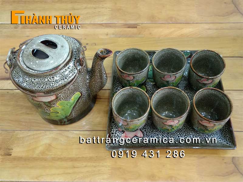 Bộ ấm tích pha trà xanh Bát Tràng 1.5L cao cấp đẹp bền mê hoặc Bộ ấm tích pha trà xanh Bát Tràng 1.5L cao cấp đẹp bền mê hoặc