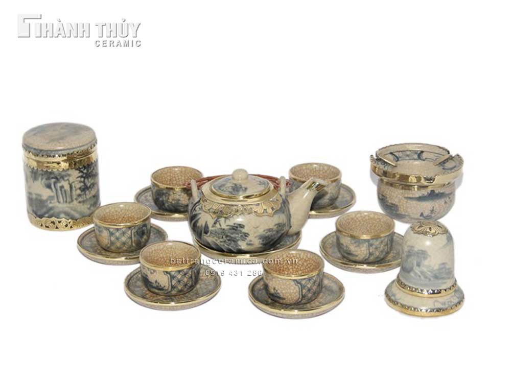 Bộ ấm chén Nhật đầy đủ phụ kiện cao cấp quà tặng độc đáo 