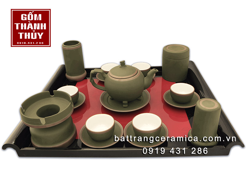 Bộ trà tử sa cây Thông xanh cao cấp đầy đủ phụ kiện quà tặng Bộ trà tử sa cây Thông xanh cao cấp đầy đủ phụ kiện quà tặng