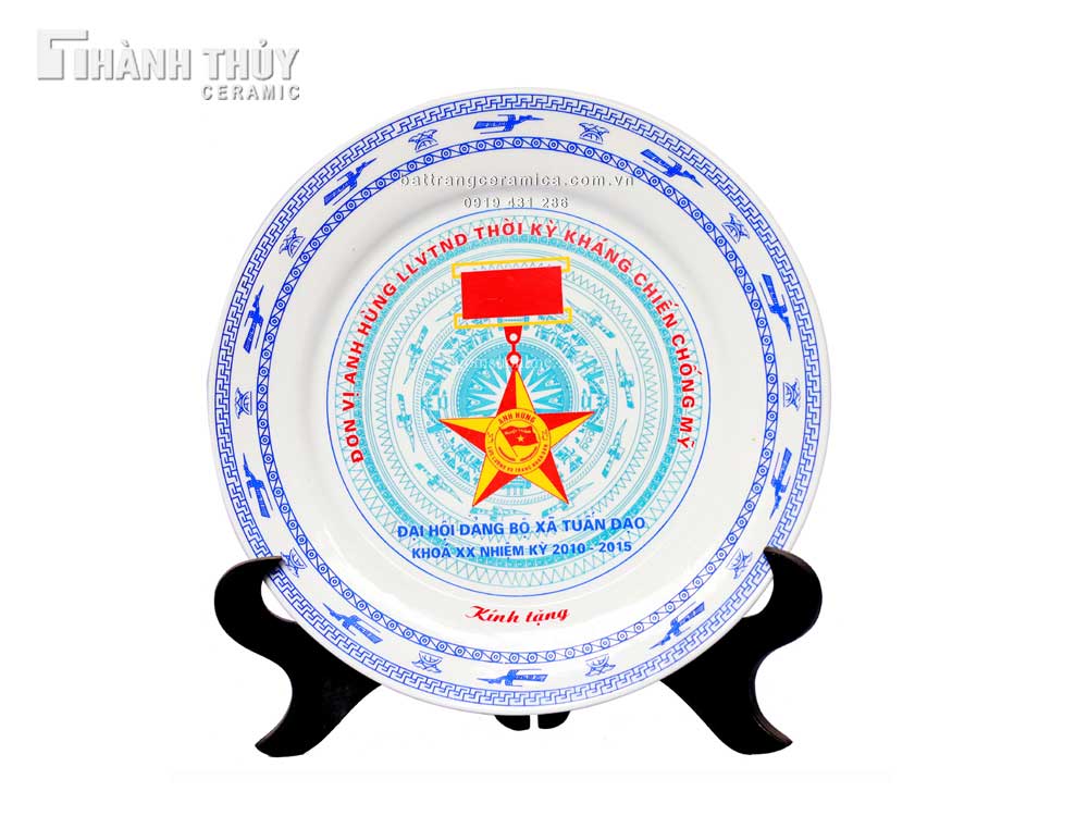 Đĩa sứ in logo cao cấp Quà tặng gốm sứ 7 Quà biếu độc đáo Đĩa sứ in logo cao cấp Quà tặng gốm sứ 7 Quà biếu độc đáo