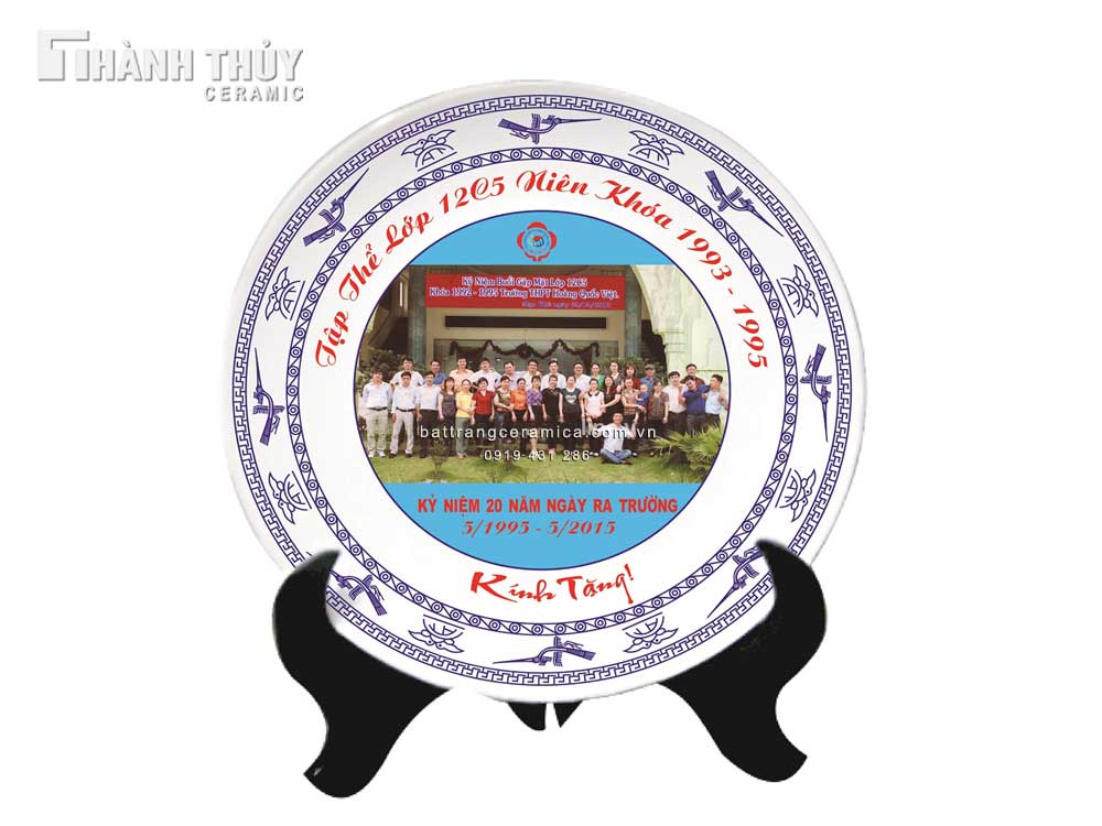 Đĩa sứ in logo quà tặng gốm sứ 9 - Quà tặng độc đáo, sang trọng 