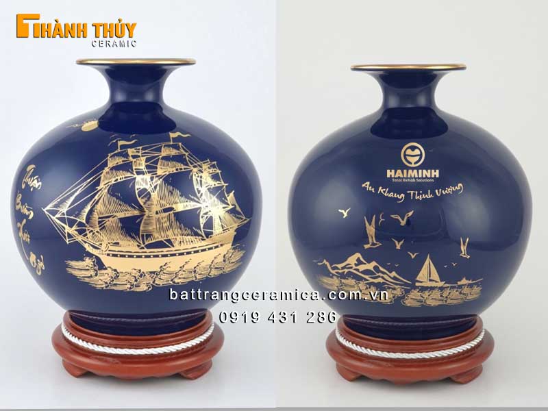 Quà tặng đối tác bình hút lộc 24k sang trọng Ý nghĩa Tết 