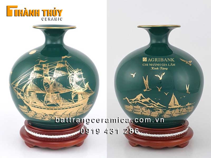 Quà tặng Tết Doanh Nghiệp Bình Thuận Bình Hút Lộc Vàng 24K Sang Trọng 