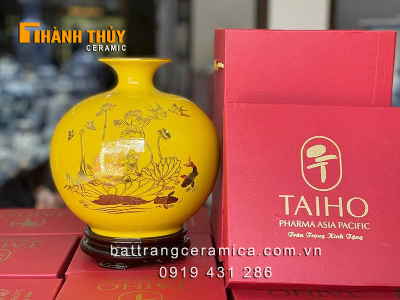 Bình hút lộc quà tết doanh nghiệp tặng khách hàng đối tác ý nghĩa