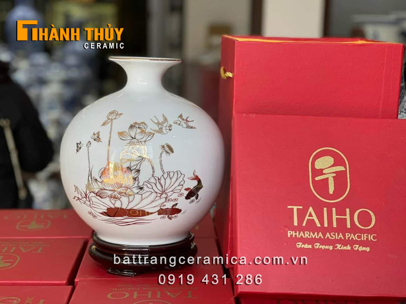 Bình hút lộc quà tết doanh nghiệp tặng khách hàng đối tác ý nghĩa