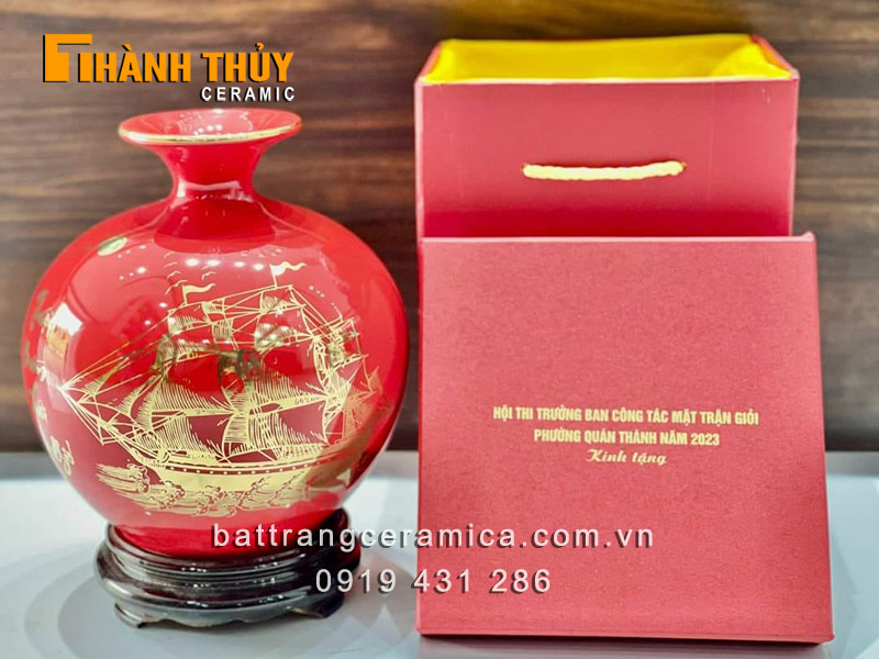 Bình hút lộc quà tặng đại hội in logo sang trọng quà độc đáo