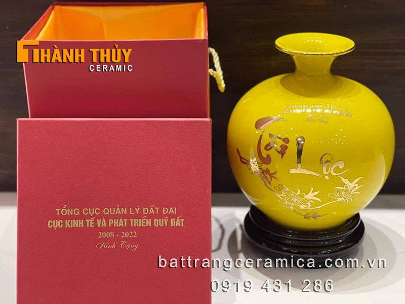 Bình hút lộc in logo quà tặng đại hội giá rẻ độc đáo 