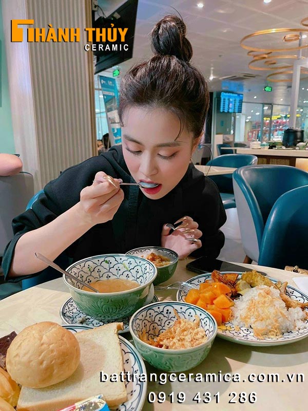 Bộ bát đĩa Bát Tràng 21 món xanh ngọc cao cấp giá tốt Bộ bát đĩa Bát Tràng 21 món xanh ngọc cao cấp giá tốt