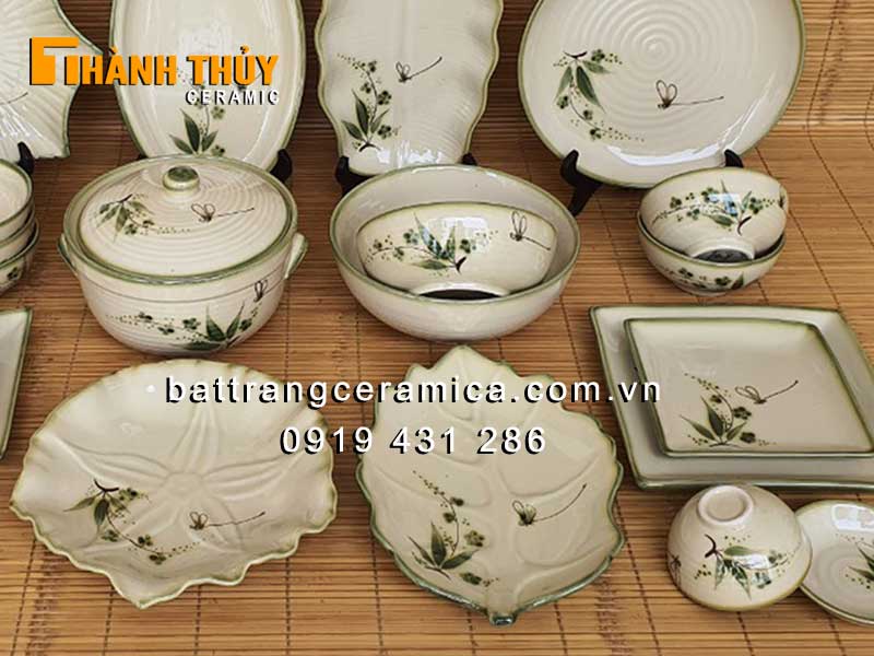 Bộ bát đĩa trúc chuồn 27 món cao cấp an toàn sức khỏe