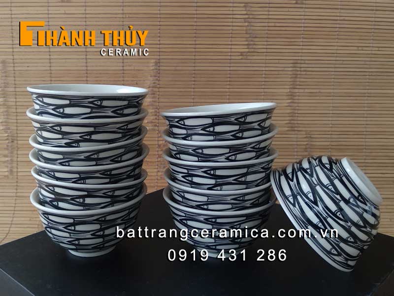 Bộ đồ ăn cá đàn Bát Tràng 23 món sang trọng giá tốt
