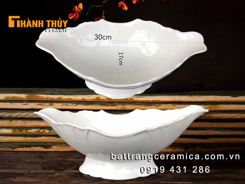 Đĩa bày gà cúng trắng đẹp an toàn cao cấp giá tốt