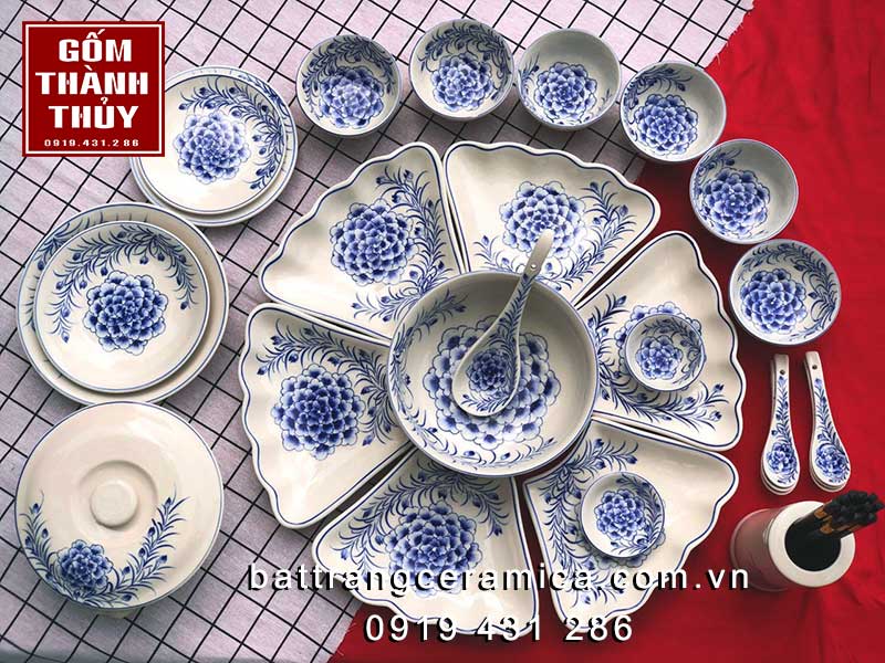 Set bát đĩa hoa mặt trời đẹp cho mâm cỗ chuẩn phong thủy 