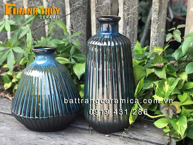 Bình cắm hoa gốm Bát Tràng xanh ngọc bích đẹp sang trọng Bình cắm hoa gốm Bát Tràng xanh ngọc bích đẹp sang trọng