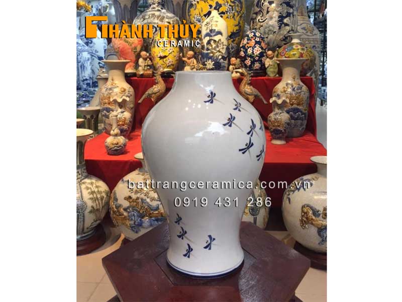 Bình cắm hoa gốm sứ Chuồn Chuồn 35cm Sang trọng Đẹp