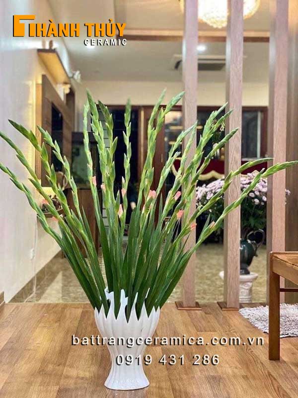 Lọ hoa Bàn Tay Phật 35cm gốm sứ Bát Tràng trang trí độc đáo