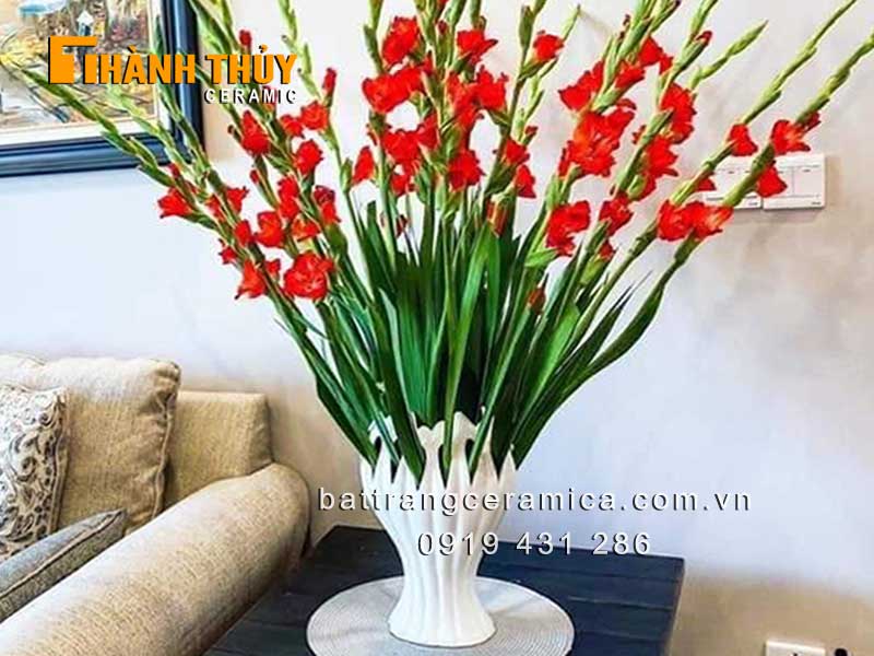 Bình hoa bàn tay Phật Bát Tràng 28cm đẹp trang trí tết 
