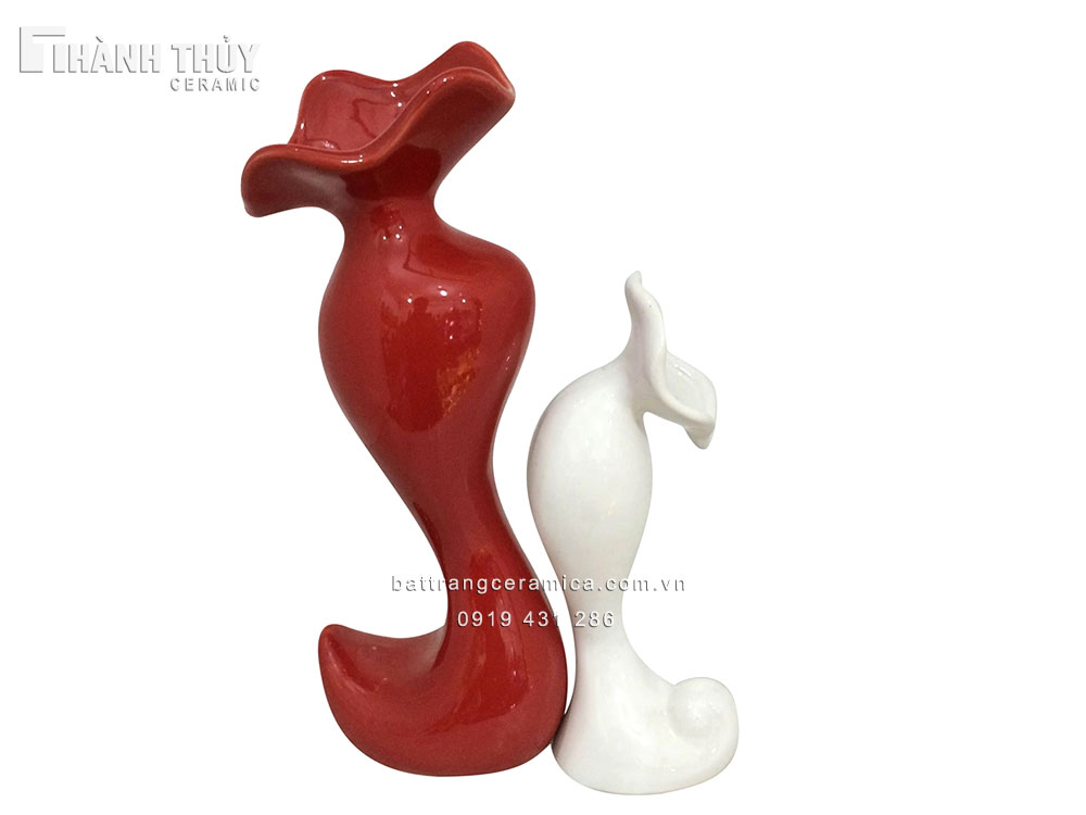 Bình hoa Uyên Ương cao cấp thiết kế đẹp quà tặng ý nghĩa