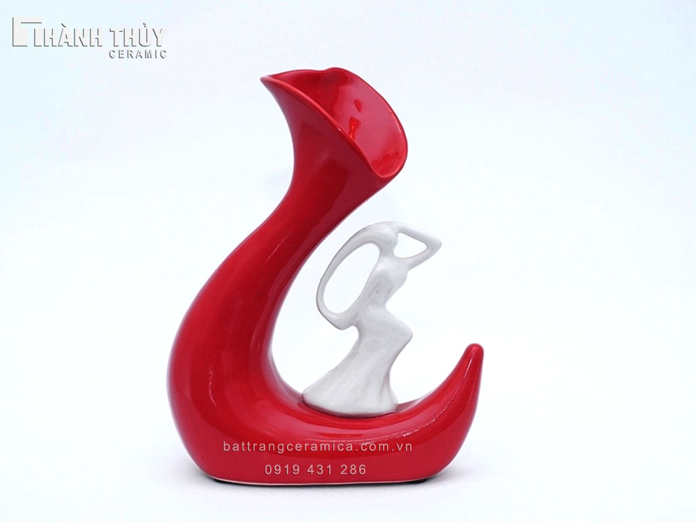 Lọ hoa nghệ thuật đẹp độc đáo quà tặng in logo giao hàng nhanh