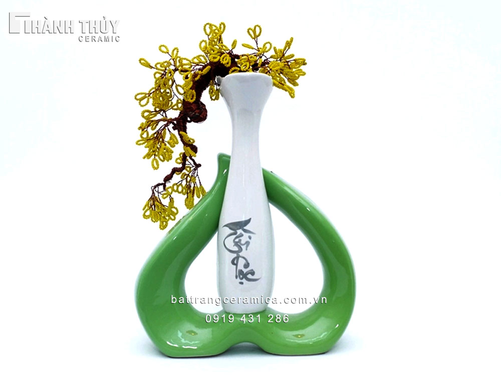 Lọ hoa Tài lộc hoa đồng quà tặng sang trọng giá rẻ giao nhanh
