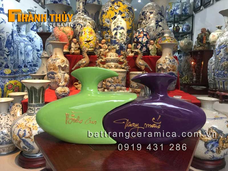 Bình phong thủy trang trí bình an may mắn tài lộc 