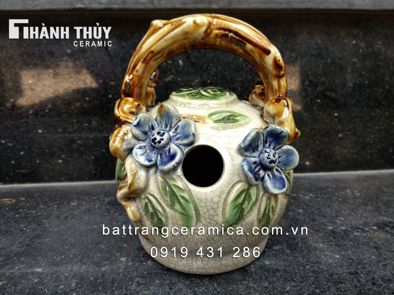 Bình vôi sứ hoa mai men rạn 13cm – Quà tặng xuất sắc, trang trí sang Bình vôi sứ hoa mai men rạn 13cm – Quà tặng xuất sắc, trang trí sang