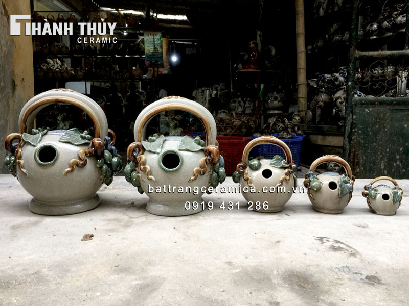 Bình vôi trầu cau men rạn 26cm gốm sứ Bát Tràng đẹp chất lượng Bình vôi trầu cau men rạn 26cm gốm sứ Bát Tràng đẹp chất lượng