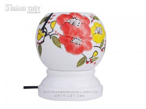 Đèn Xông Tinh Dầu Hoa Anh Đào Gốm Sứ Sang Trọng, Giảm Căng Thẳng