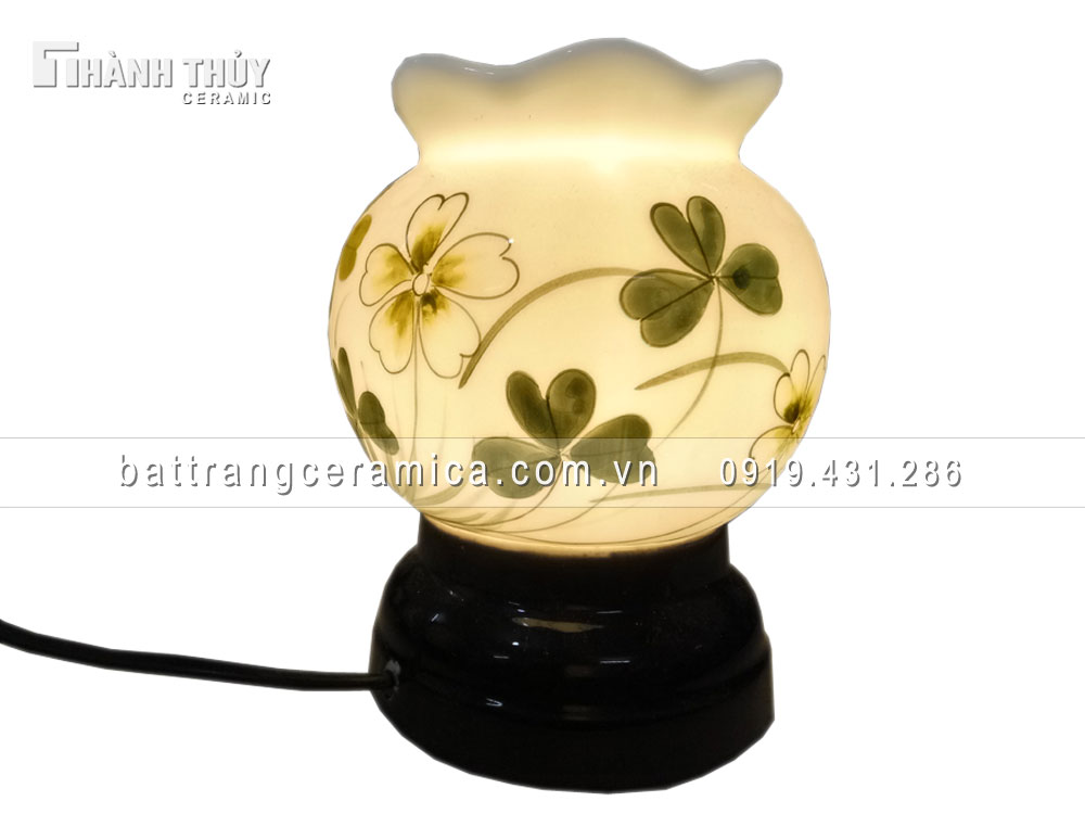 Đèn xông tinh dầu cỏ may mắn quà tặng ý nghĩa giá ưu đãi