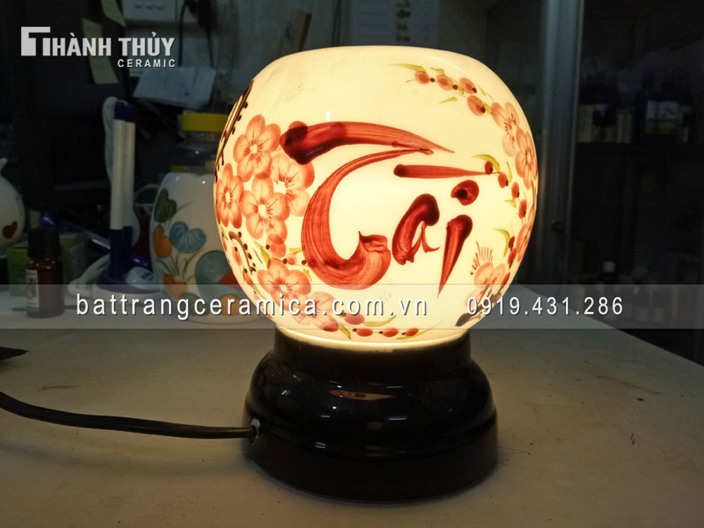 Đèn xông tinh dầu Tài hoa Đào quà tặng tinh tế sang trọng